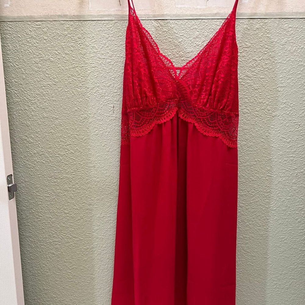 INC Red Nightgown - Size Medium (NEW)